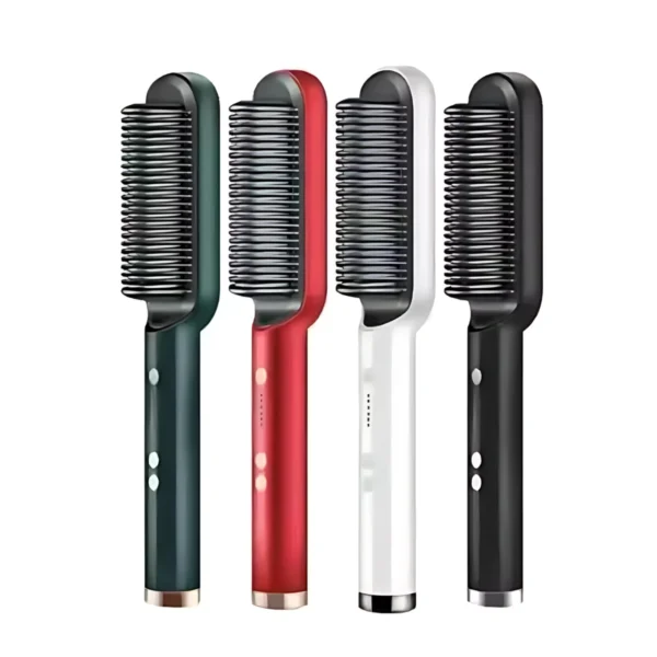 Escova Alisadora Bivolt 5 em 1 Alisa Hidrata Modela Alinha e Anti-Frizz - Imagem 3