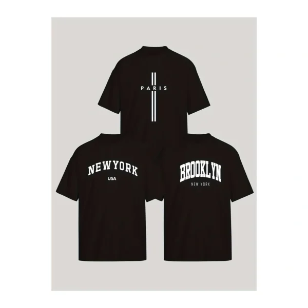 Kit 3 Camisetas Masculina Sortidas 100% Algodão Premium - Imagem 22