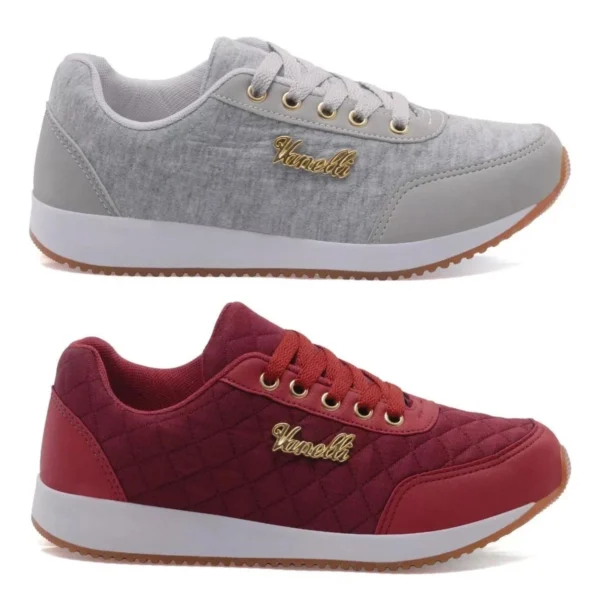 Kit 2 Tênis Feminino Casual Versátil - Imagem 2