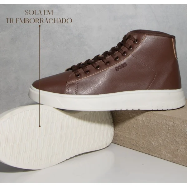 Tênis Masculino Cano Médio Casual Hugo Boss - Imagem 2