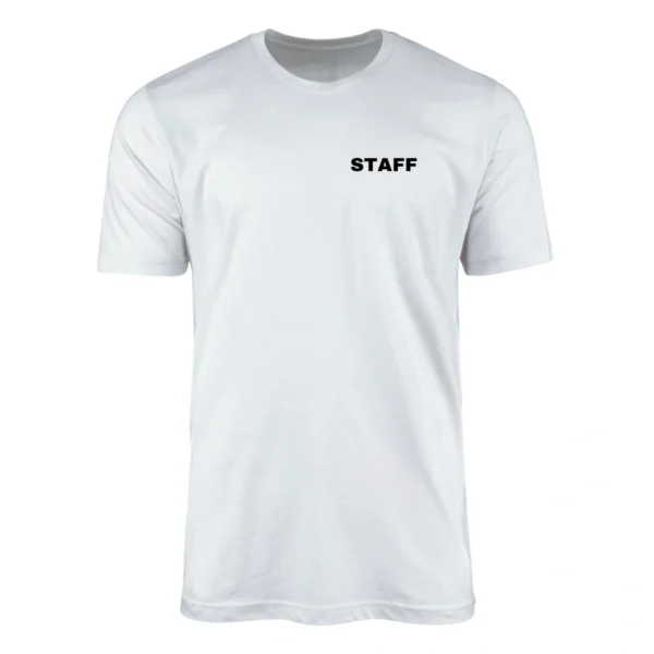 Camiseta Staff Uniforme Preto ou Branco - Imagem 6