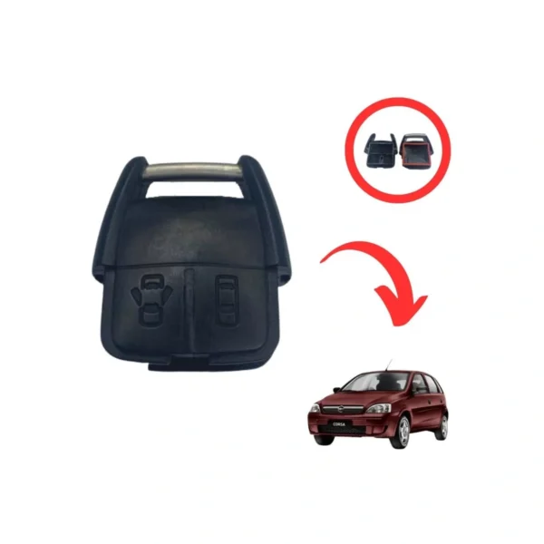 Controle Chevrolet Astra Corsa e Zafira S10 2 Botões Carcaça - Imagem 4