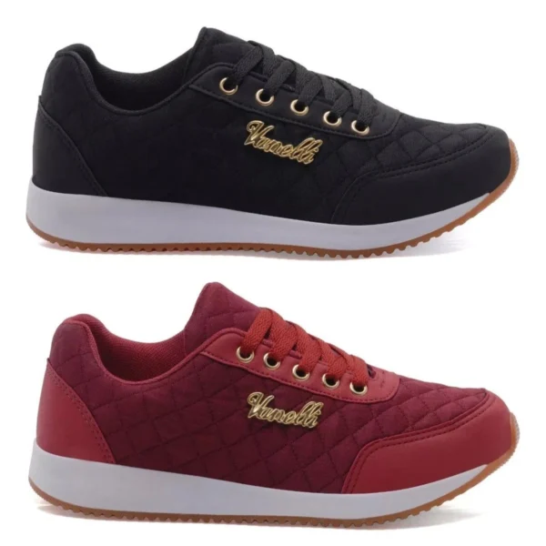 Kit 2 Tênis Feminino Casual Versátil - Imagem 13