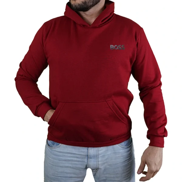 Blusa Moletom Hugo Boss Logo Com Capuz Premium - Imagem 17