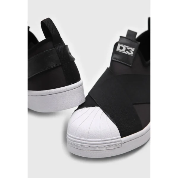 Tênis Feminino Slip-On Elástico Preto - Imagem 9
