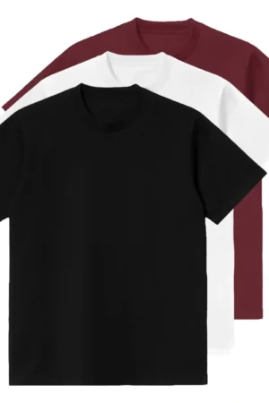 Kit 3 Camisetas Masculina Oversized Básica 100% Algodão Premium Alta Qualidade