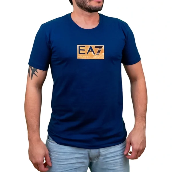 Camiseta Masculina Emporio Armani EA7 Golden Premium - Imagem 6