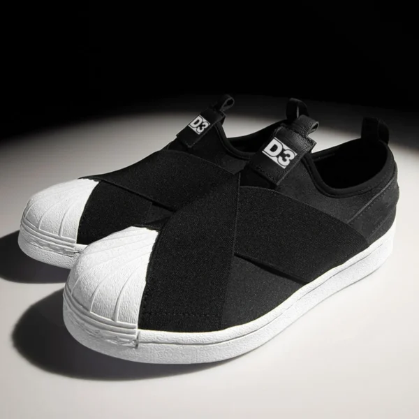 Tênis Feminino Slip-On Elástico Preto - Imagem 10