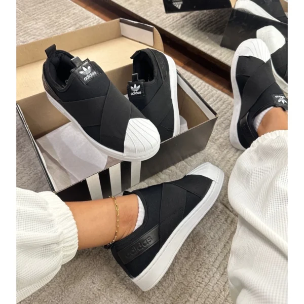 Tênis adidas Originals Superstar Slip On Preto - Imagem 5