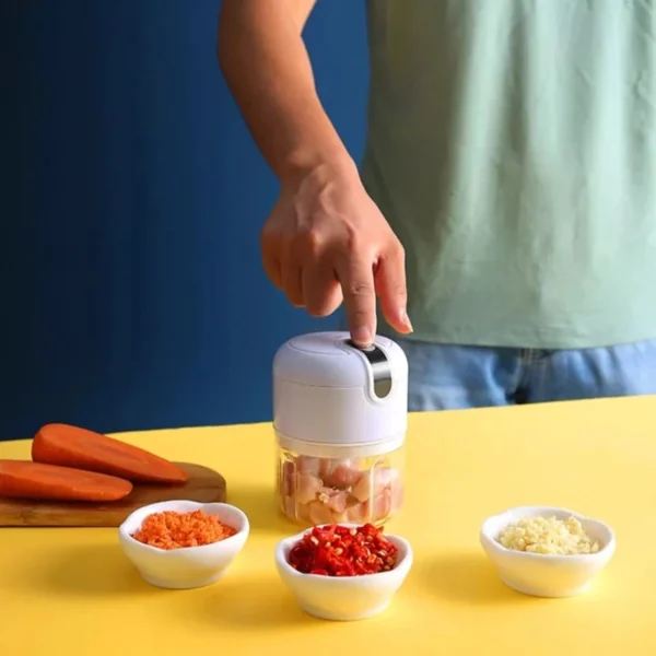 Mini Processador de Alimentos Elétrico Triturador - Imagem 6