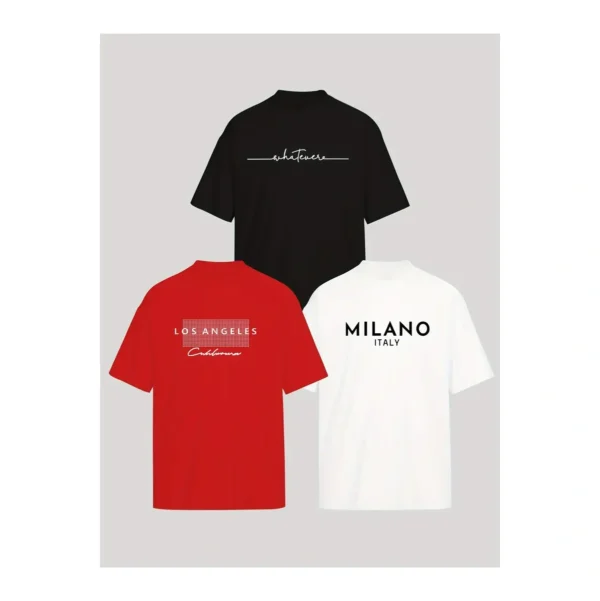 Kit 3 Camisetas Masculina Sortidas 100% Algodão Premium - Imagem 10