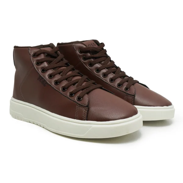Tênis Masculino Cano Médio Casual Hugo Boss - Imagem 4