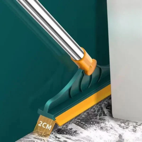 Escova De Limpeza Esfregão 2 Em 1 Vassoura Rodo Chão Cozinha Banheiro - Imagem 5