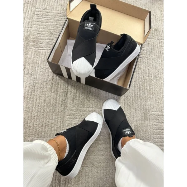 Tênis adidas Originals Superstar Slip On Preto - Imagem 3