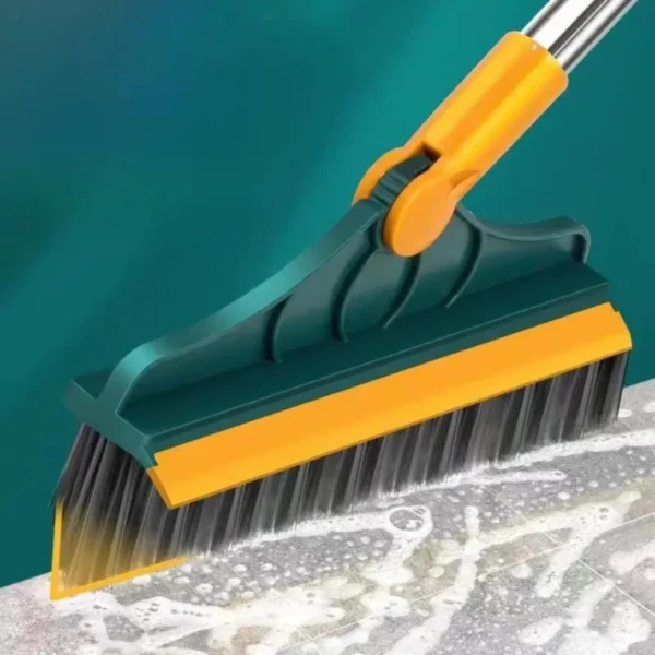 Escova De Limpeza Esfregão 2 Em 1 Vassoura Rodo Chão Cozinha Banheiro - Imagem 6