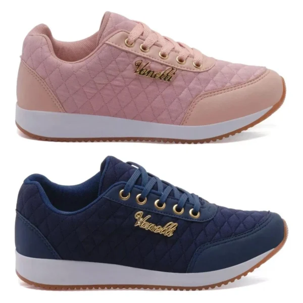 Kit 2 Tênis Feminino Casual Versátil - Imagem 14