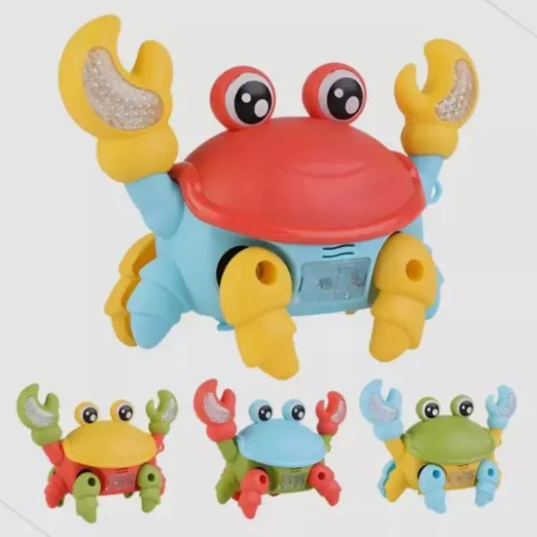 Caranguejo Brinquedo Fujão Som Luz E Movimento Brinquedo - Imagem 3
