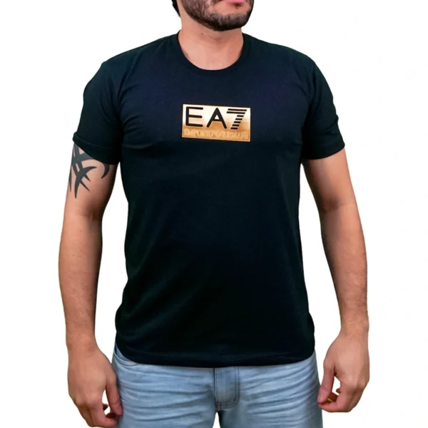 Camiseta Masculina Emporio Armani EA7 Golden Premium - Imagem 2