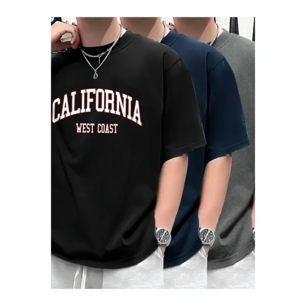 Kit 3 Camisetas Masculina Sortidas 100% Algodão Premium - Imagem 16