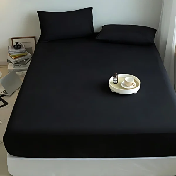 Kit Jogo Lençol Premium Cama Casal 3 Peças Com Elástico e Fronhas - Imagem 4
