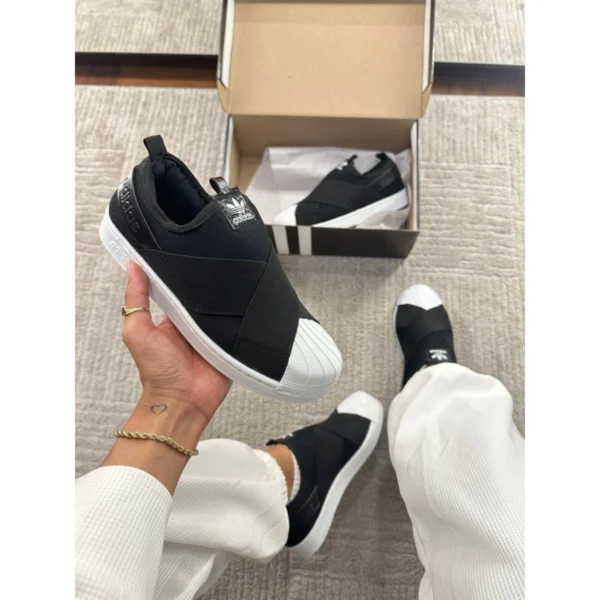 Tênis adidas Originals Superstar Slip On Preto - Imagem 2