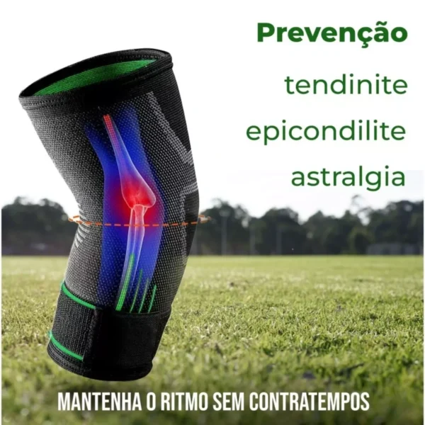 Cotoveleira Ortopédica Compressão Ajustável Academia Epicondlilite Fitness - Imagem 8