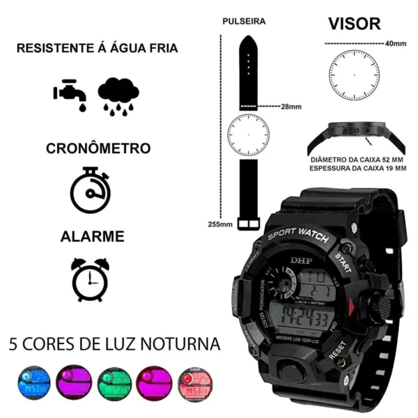 Relógio Digital DHP Voyager Original - Imagem 18