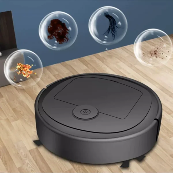Mini Aspirador De Pó Robô Automático Inteligente Doméstico E Recarregável - Imagem 2