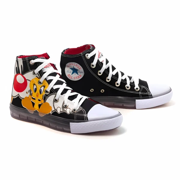 Tênis All Star Converse Cano Médio Piu Piu e Frajola - Imagem 3