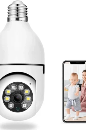 Câmera de Segurança giratória 360º WiFi 1080P