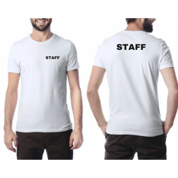 Camiseta Staff Uniforme Preto ou Branco - Imagem 5