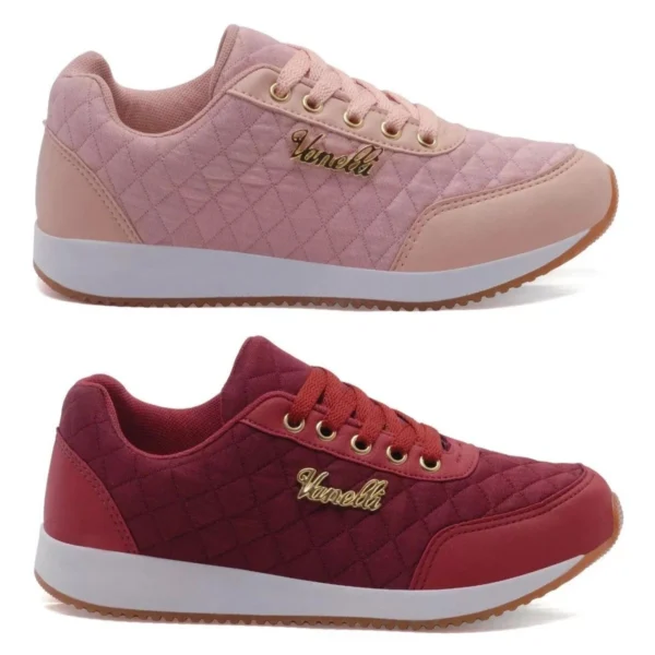Kit 2 Tênis Feminino Casual Versátil - Imagem 15