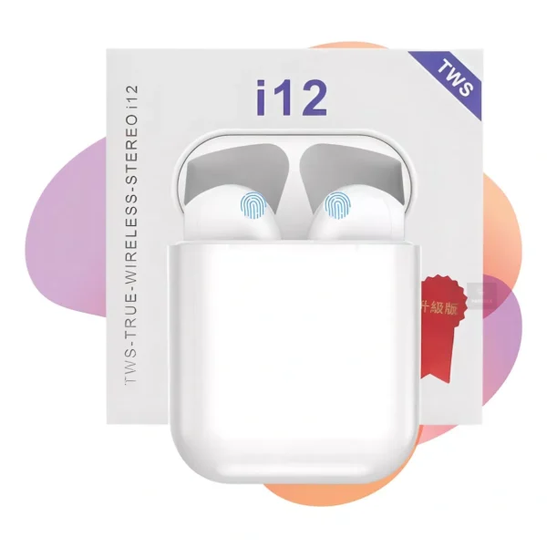 Fone de Ouvido Sem Fio i12 Tws Bluetooth Com Touch Bluetooth 5.0 - Imagem 4