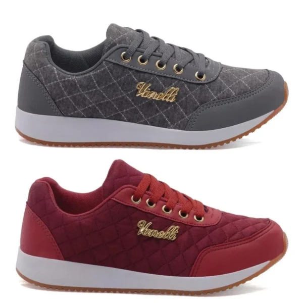 Kit 2 Tênis Feminino Casual Versátil - Imagem 9