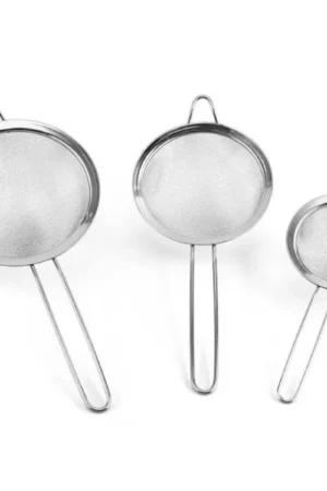 Kit 3 Peneira Coador em aço inox cozinha A7-26
