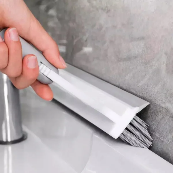 Escova De Limpeza Esfregão 2 Em 1 Vassoura Rodo Chão Cozinha Banheiro - Imagem 4