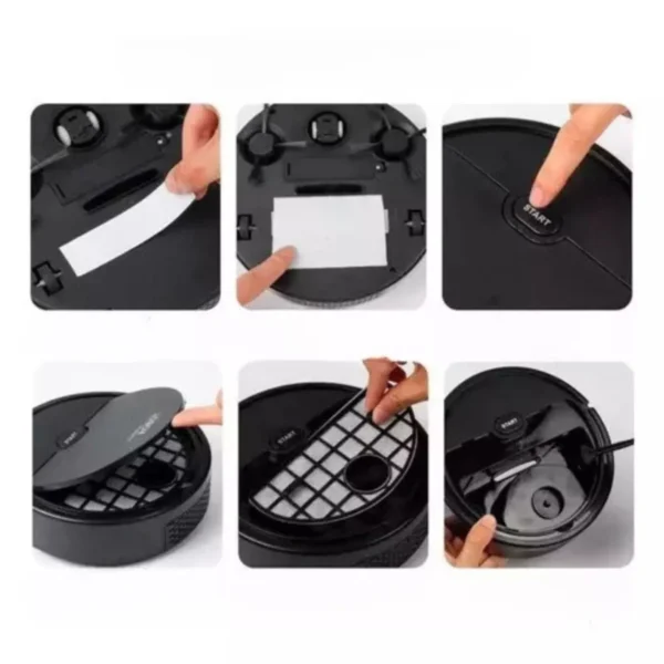 Mini Aspirador De Pó Robô Automático Inteligente Doméstico E Recarregável - Imagem 3