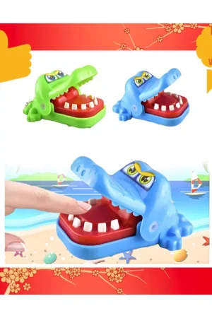 Brinquedo Infantil Crocodilo Boca De Dentista Mordida Finger Game