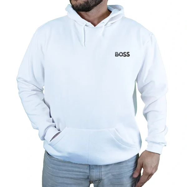 Blusa Moletom Hugo Boss Logo Com Capuz Premium - Imagem 5